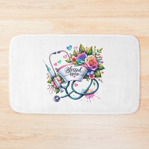 Item preview, Blessed Nurse – Floral Cap Tribute designed and sold by artedigital99.