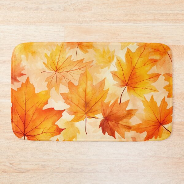 Item preview, Autumn Leaf Brushstrokes Pattern #21 designed and sold by NatureSight.