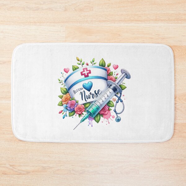 Item preview, "Florals & Cap – Nurse’s Grace" designed and sold by artedigital99.