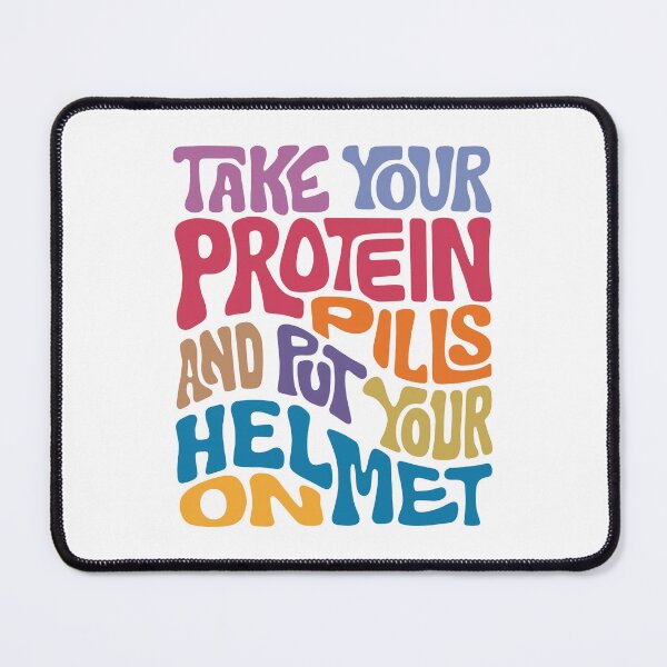 Item preview, Take Your Protein Pills And Put Your Helmet On Word Art designed and sold by Unhinged Heather.