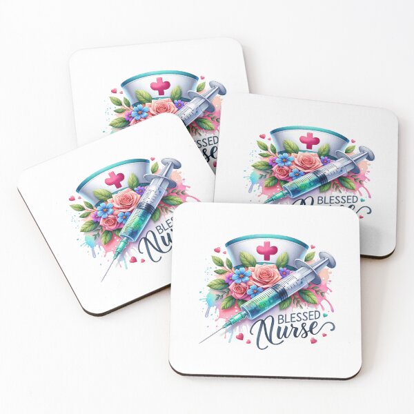 Item preview, Nurse’s Blessing – Cap, Flowers & Syringe designed and sold by artedigital99.