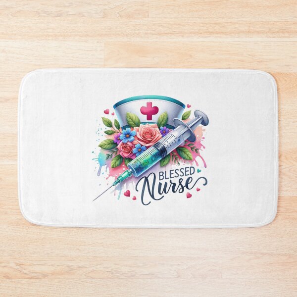 Item preview, Nurse’s Blessing – Cap, Flowers & Syringe designed and sold by artedigital99.