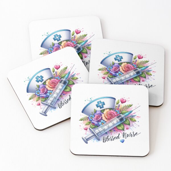 Item preview, Nurse’s Blessing – Cap, Flowers & Syringe designed and sold by artedigital99.