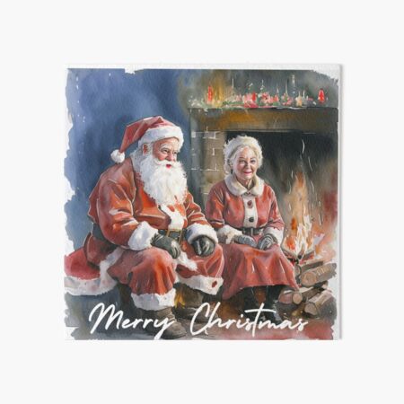 Item preview, Watercolour Santa and Mrs Claus  designed and sold by CreatedbyKandJ.