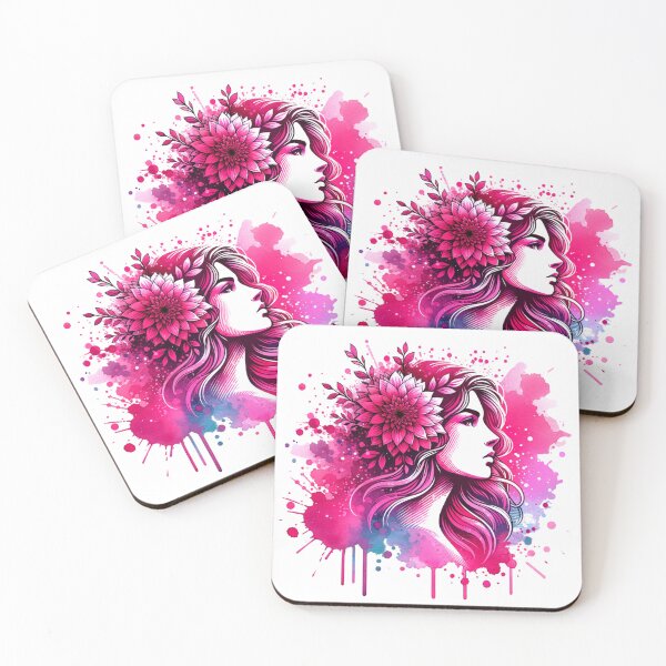 Item preview, Beautiful women with flowers in her hair stickers and moer designed and sold by CRandRRstickers.