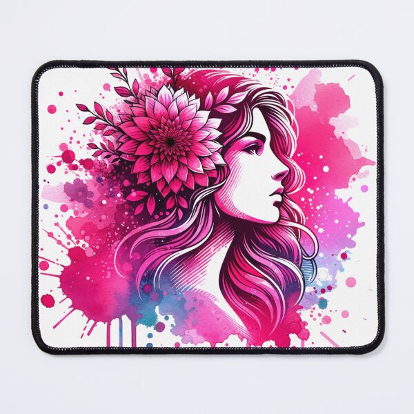 Item preview, Beautiful women with flowers in her hair stickers and moer designed and sold by CRandRRstickers.