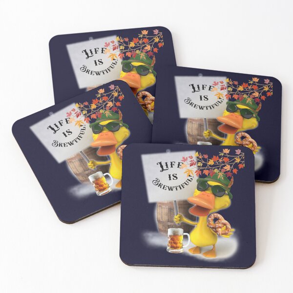 Item preview, BREWSTER THE DUCK   LIFE IS BREWTIFUL COLLECTION designed and sold by THE AMERICAN TEEVANGELIST.