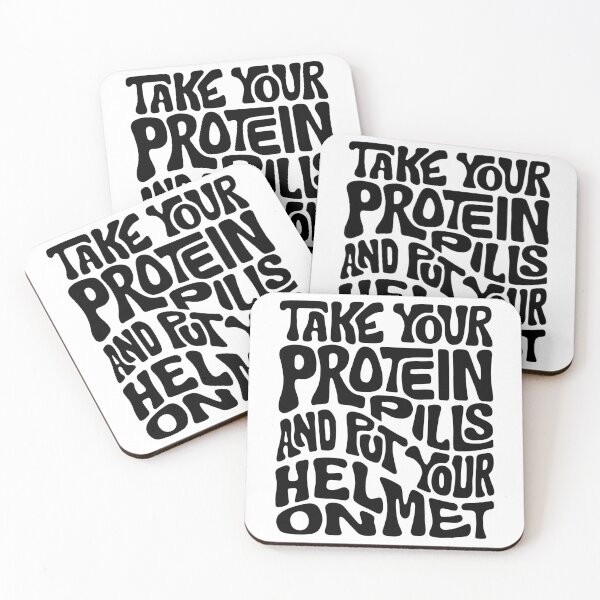Item preview, Take Your Protein Pills And Put Your Helmet On Word Art designed and sold by Unhinged Heather.