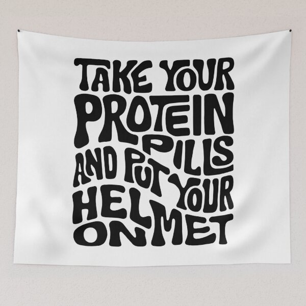Item preview, Take Your Protein Pills And Put Your Helmet On Word Art designed and sold by Unhinged Heather.