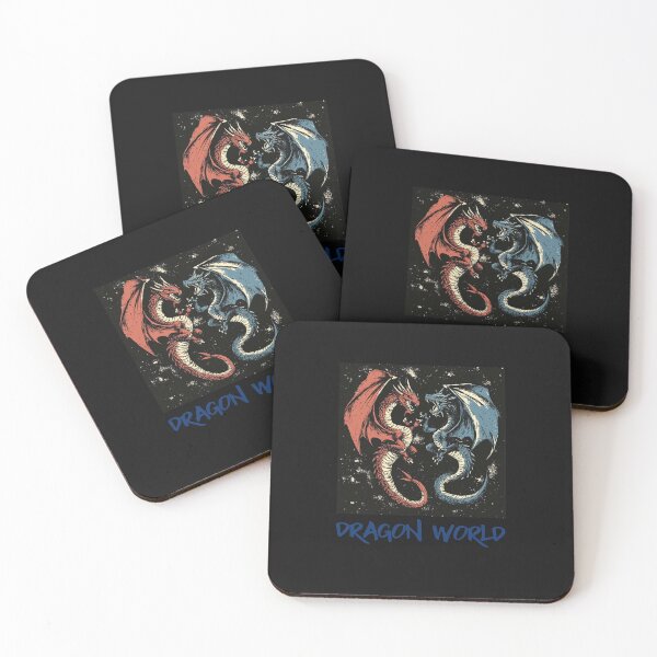 Item preview, two winged dragon fighting in their dragon world designed and sold by GinnyGi.