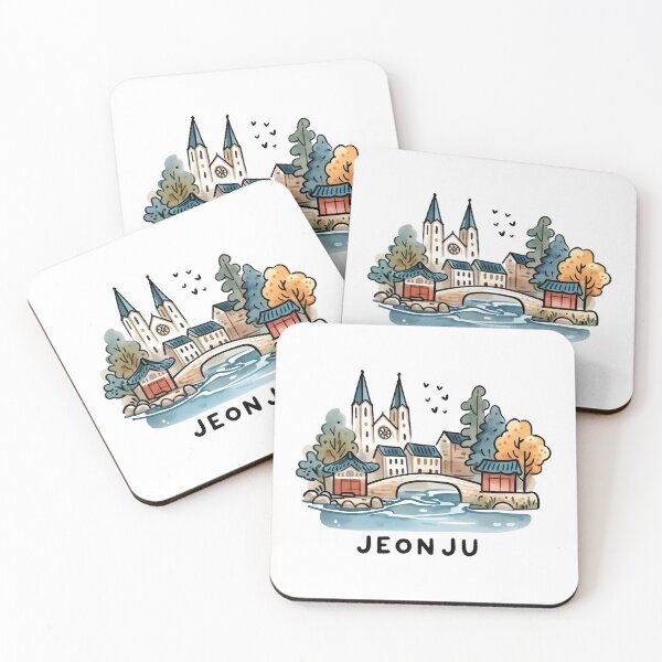 Item preview, Jeonju South Korea Watercolor designed and sold by PaintMeWorld.
