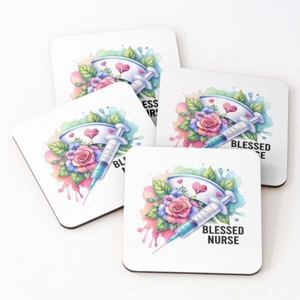 Item preview, Nurse’s Blessing – Cap, Flowers & Syringe designed and sold by artedigital99.