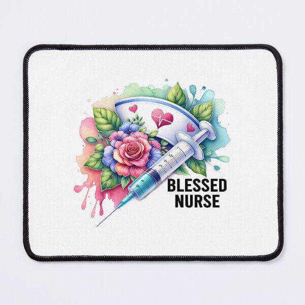 Item preview, Nurse’s Blessing – Cap, Flowers & Syringe designed and sold by artedigital99.