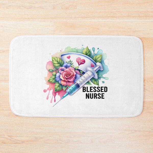 Item preview, Nurse’s Blessing – Cap, Flowers & Syringe designed and sold by artedigital99.