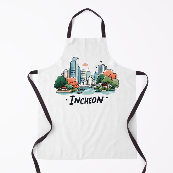 Item preview, Incheon South Korea Watercolor designed and sold by PaintMeWorld.