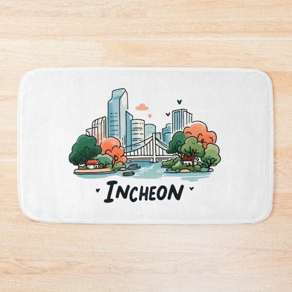 Item preview, Incheon South Korea Watercolor designed and sold by PaintMeWorld.