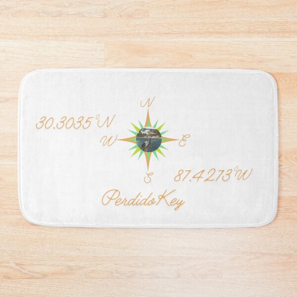 Item preview, longitude latitude sign Perdido Key designed and sold by TaraPen.