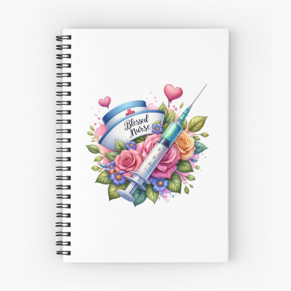 Item preview, Nurse’s Blessing – Cap, Flowers & Syringe designed and sold by artedigital99.