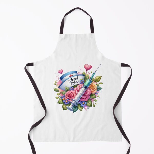 Item preview, Nurse’s Blessing – Cap, Flowers & Syringe designed and sold by artedigital99.