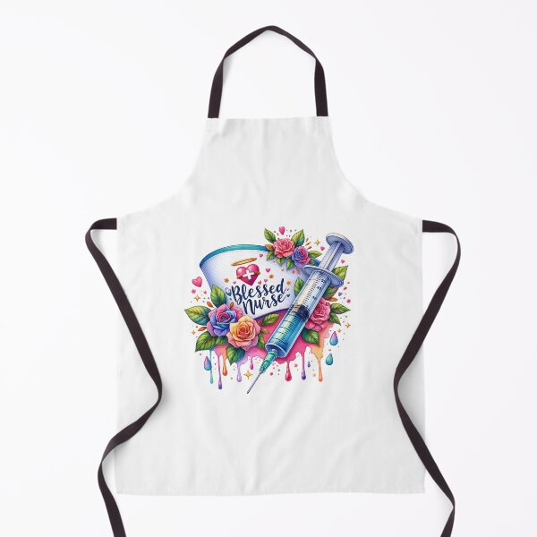 Item preview, Healing Hands – Nurse Cap & Floral Syringe Art designed and sold by artedigital99.