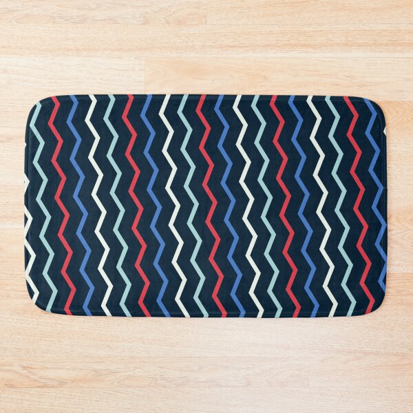 Item preview, Multicolor Vivid Prismatic Polychrome Colorful Jagged Line Waves designed and sold by EvergreenMotifs.