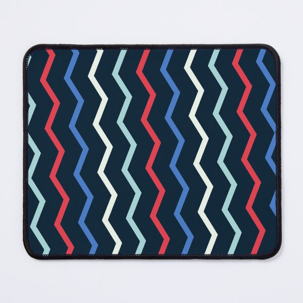 Item preview, Multicolor Vivid Prismatic Polychrome Colorful Jagged Line Waves designed and sold by EvergreenMotifs.