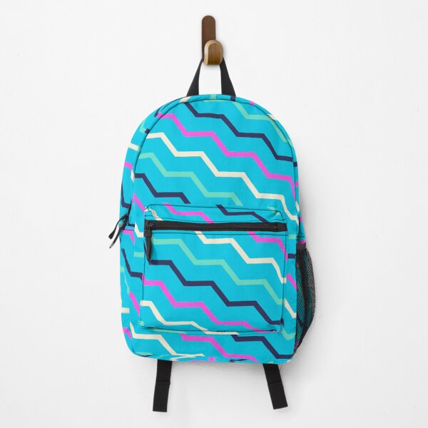 Item preview, Multicolor Vivid Prismatic Polychrome Colorful Jagged Line Waves designed and sold by EvergreenMotifs.