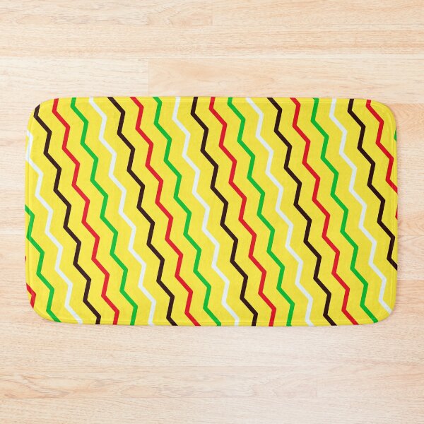 Item preview, Multicolor Vivid Prismatic Polychrome Colorful Jagged Line Waves designed and sold by EvergreenMotifs.