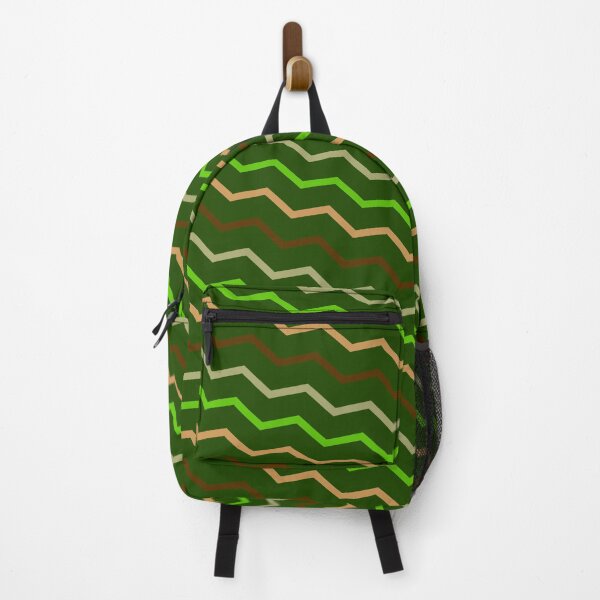 Item preview, Multicolor Vivid Prismatic Polychrome Colorful Jagged Line Waves designed and sold by EvergreenMotifs.