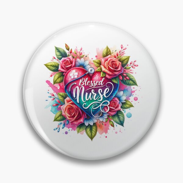 Item preview, Heartfelt Care – Stethoscope & Floral Nurse Art designed and sold by artedigital99.