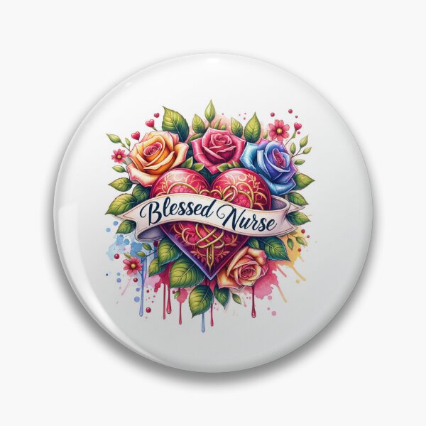 Item preview, Heartfelt Care – Stethoscope & Floral Nurse Art designed and sold by artedigital99.