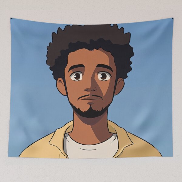 Item preview, Djiboutian man, portrait  | Anime style designed and sold by ComicsFactory.