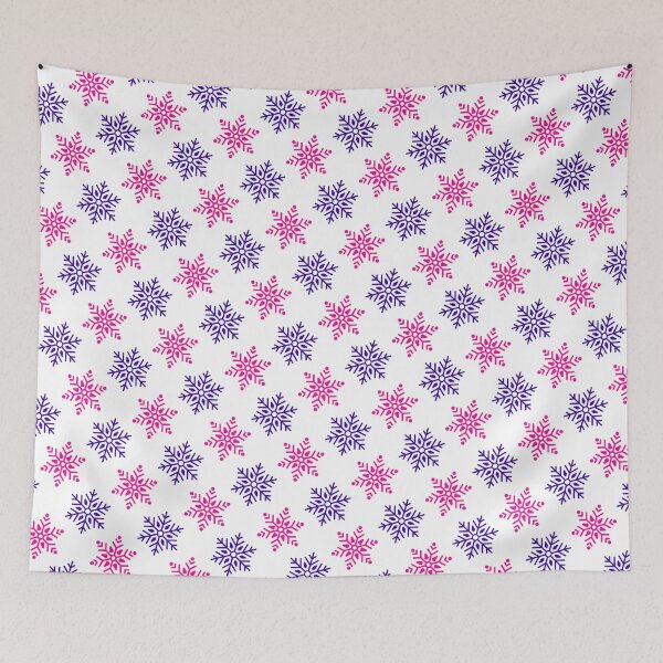 Item preview, Colorful Snowflakes Ice Crystals Winter Season Holiday Snow designed and sold by EvergreenMotifs.