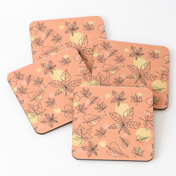 Item preview, Seamless autumn leaves pattern designed and sold by Doodlehomeshop.