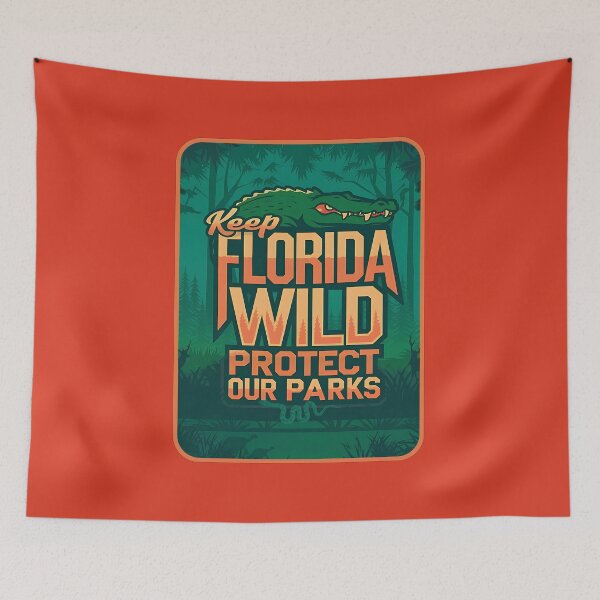 Item preview, Keep Florida Wild: Protect Our Parks Perfect Gifts For Nature Lovers Outdoor Enthusiasts Park Rangers designed and sold by SophiaKoorArt.