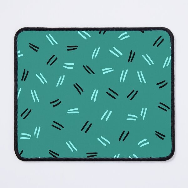 Item preview, Bicolor Doodle Scribble Art Scattered Repeat Patterns Teal designed and sold by EvergreenMotifs.