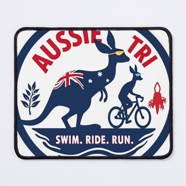 Item preview, Proud Aussie Triathlete | Swim Bike Run Australian Design designed and sold by Triathlongram.