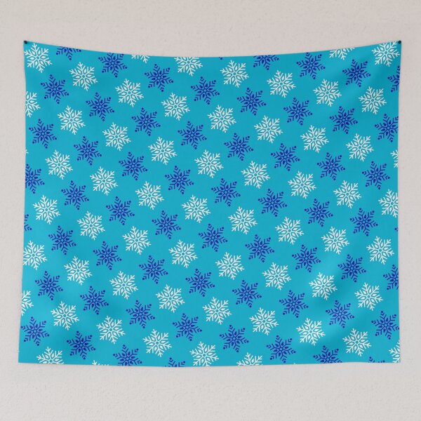 Item preview, Colorful Snowflakes Ice Crystals Winter Season Holiday Snow designed and sold by EvergreenMotifs.