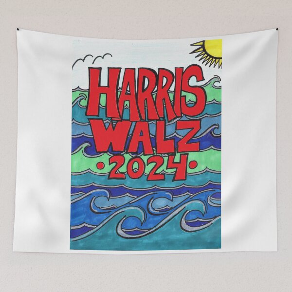 Item preview, Harris Walz 2024 Blue Wave designed and sold by SoulMama1970.