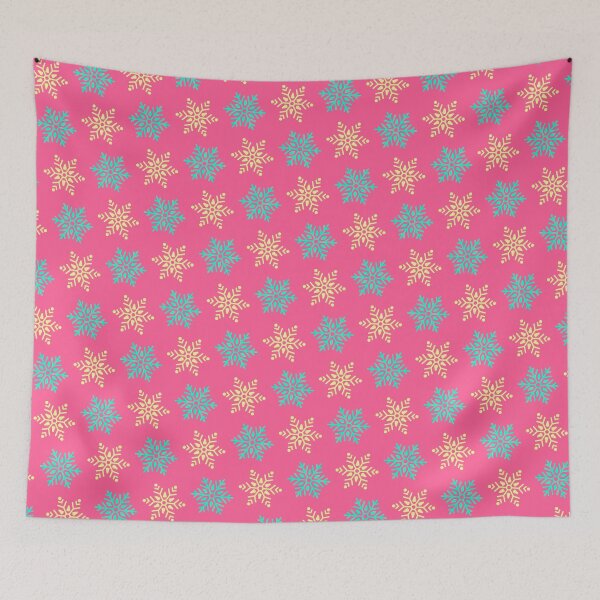 Item preview, Colorful Snowflakes Ice Crystals Winter Season Holiday Snow designed and sold by EvergreenMotifs.