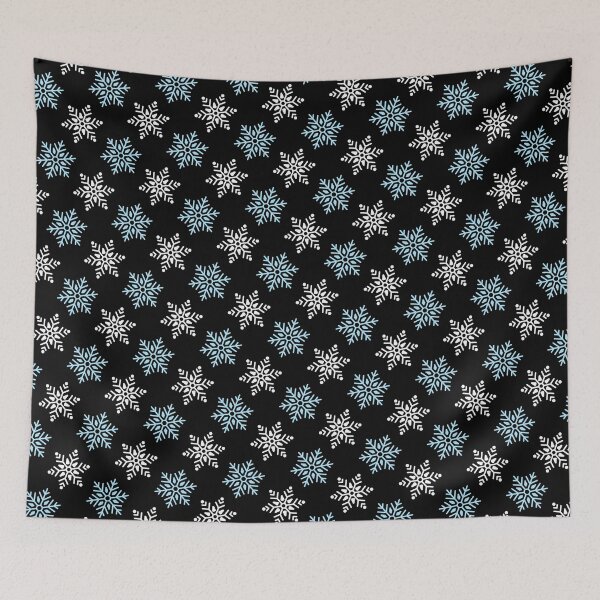 Item preview, Colorful Snowflakes Ice Crystals Winter Season Holiday Snow designed and sold by EvergreenMotifs.