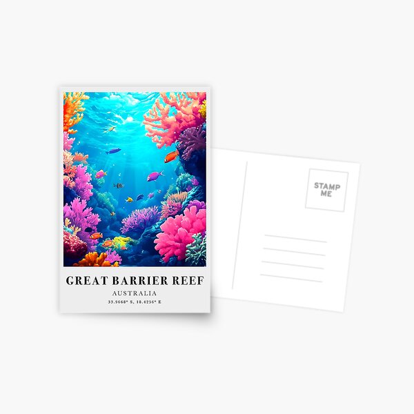 Item preview, Great Barrier Reef Travel Print designed and sold by NomadCanvas.