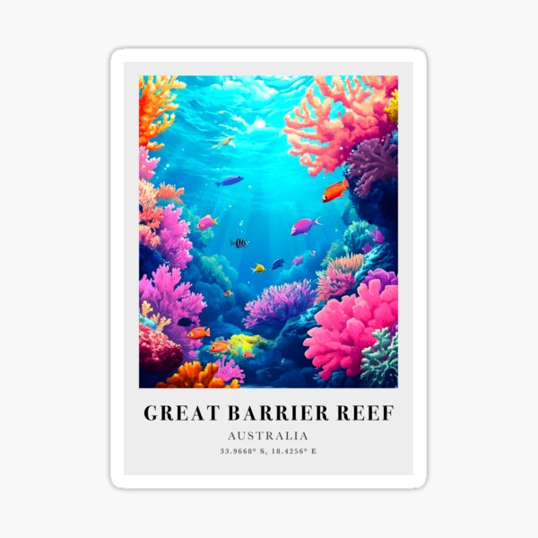 Artikel-Vorschau von Reisedruck des Great Barrier Riffs, designt und verkauft von NomadCanvas.