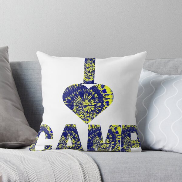 Item preview, I Heart Camp - Blue and Gold designed and sold by CampStickerSpot.