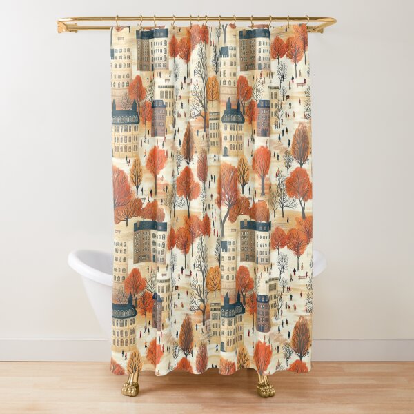 Cozy Fall Autumn on sale Shower Curtain