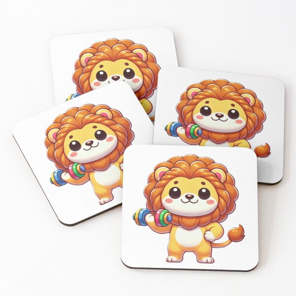 Item preview, A lion lifting a weight designed and sold by JonysCreativeDesigns.