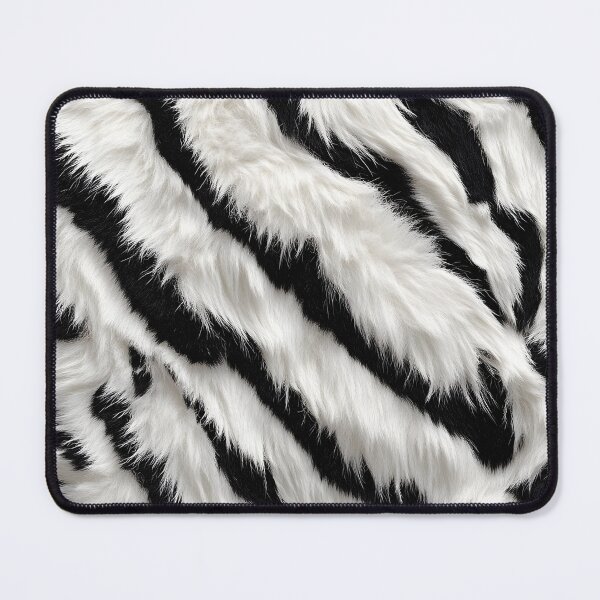 Item preview, White tiger fur skin seamless pattern print designed and sold by dcrc.