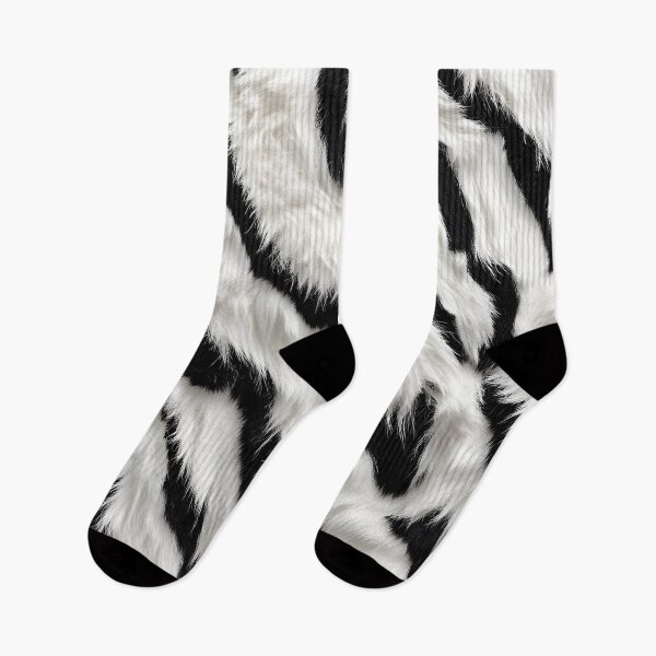 Item preview, White tiger fur skin seamless pattern print designed and sold by dcrc.
