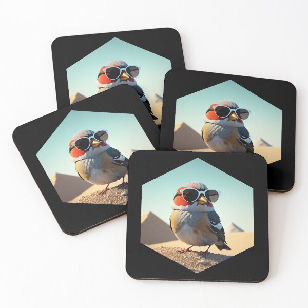 Item preview, Finch with Sunglasses designed and sold by AbsoluteA.