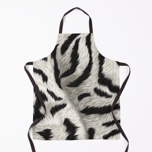 Item preview, White tiger fur skin seamless pattern print designed and sold by dcrc.